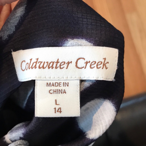 COLDWATER CREEK Sheer Polka-Dot Blouse - Picture 6 of 6